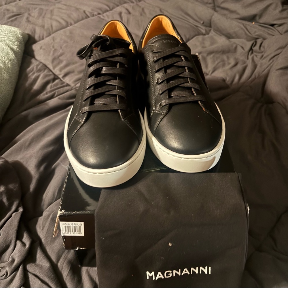 Nordstrom Black Sneakers Sleek Design Casual